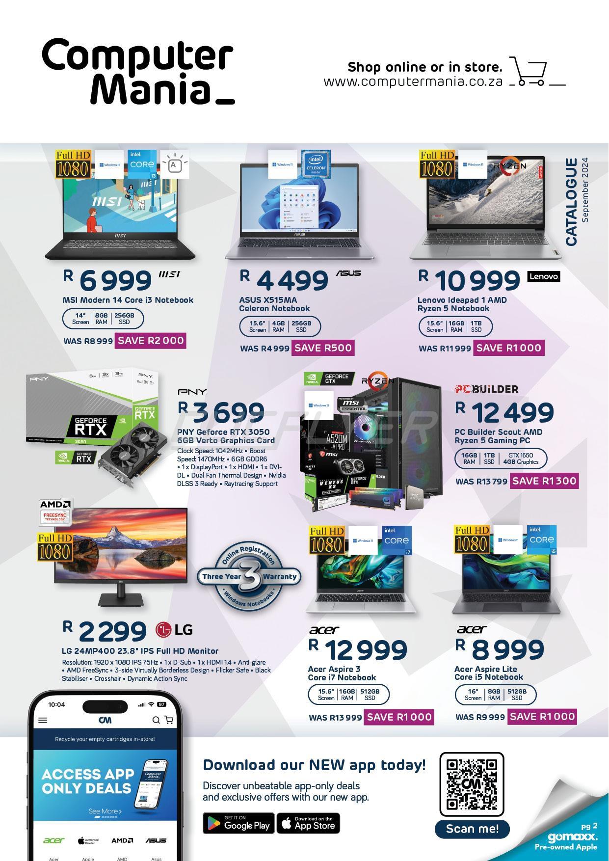 Computer Mania Catalogue