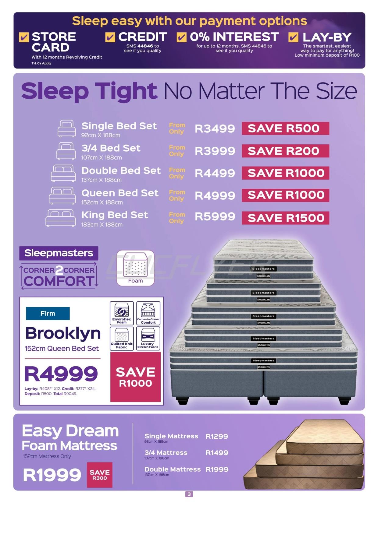 Sleepmasters Catalogue