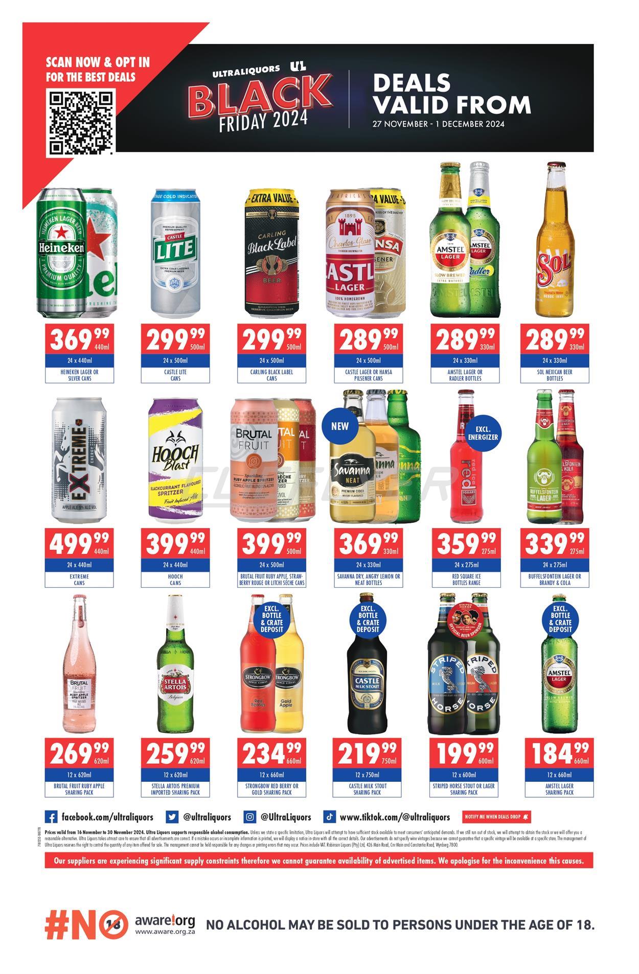 Ultra Liquors Catalogue