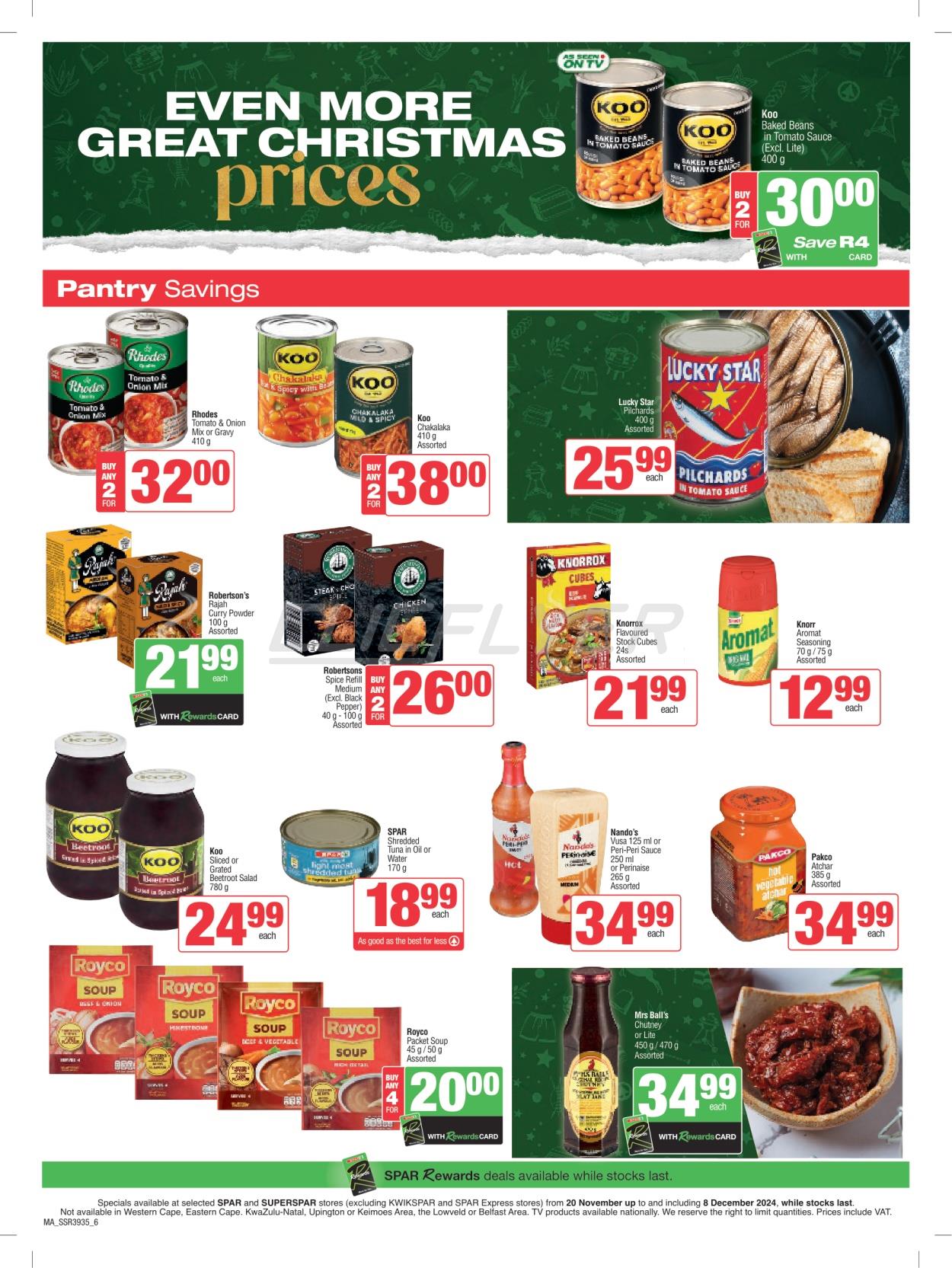 Spar Catalogue