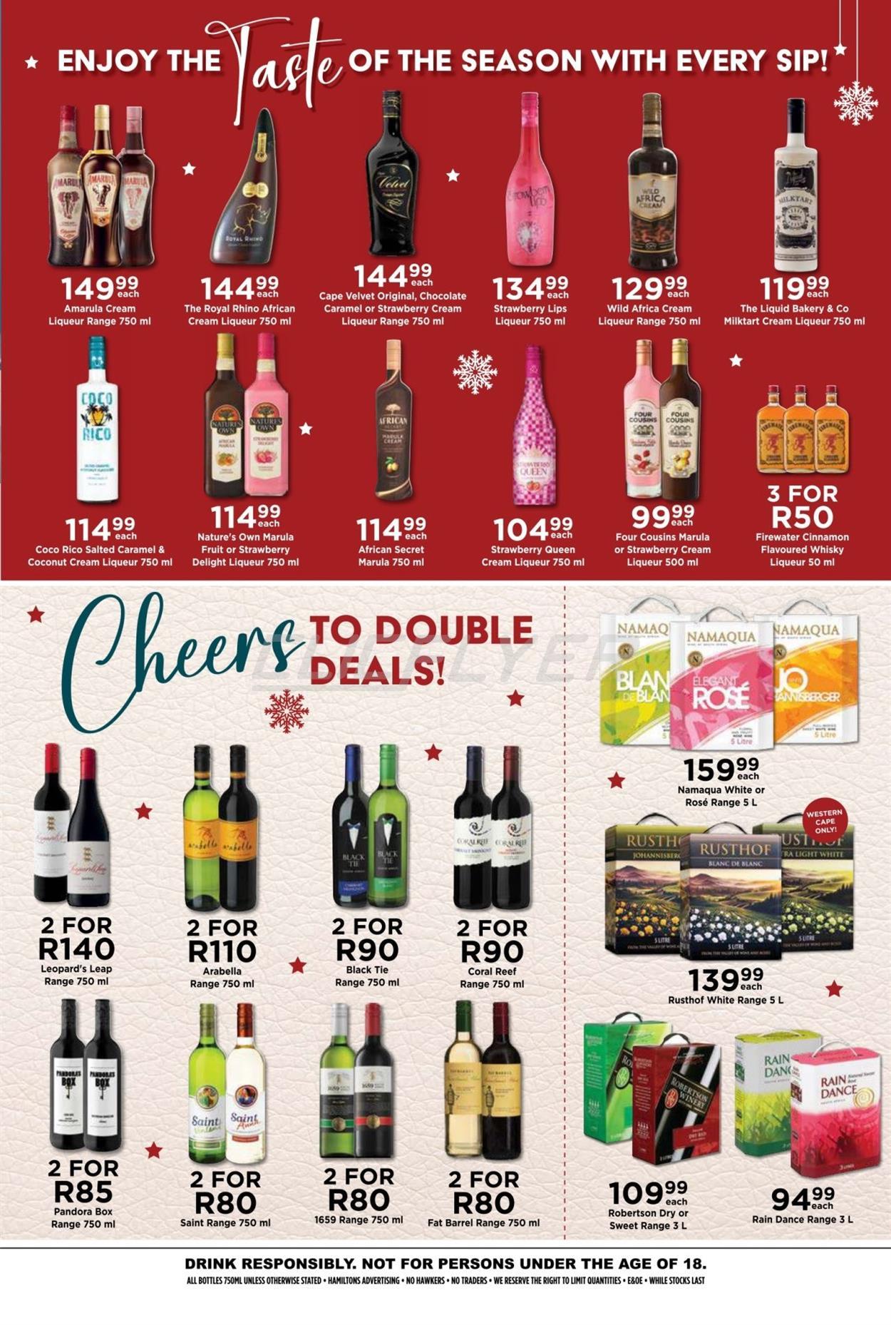 DIAMOND’S DISCOUNT LIQUOR Catalogue