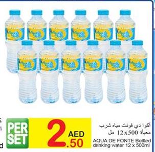 AQUA DE FONTE Bottled drinking water 12 x 500ml