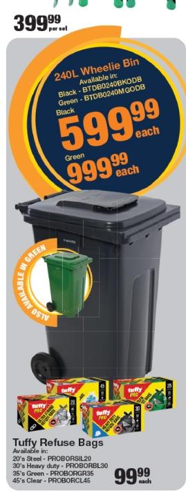 240L Wheelie Bin