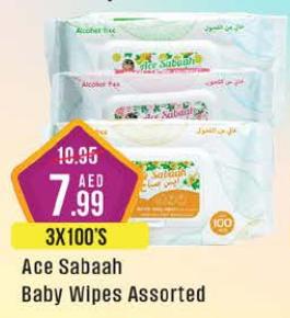 Ace Sabaah Baby Wipes Assorted