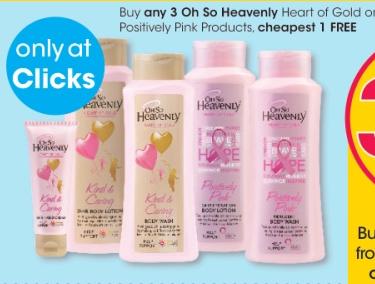 Oh So Heavenly Heart of Gold and Positively Pink Products