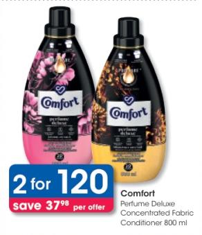 Comfort Perfume Deluxe Concentrated Fabric Conditioner