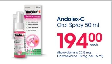 Andolex-C Oral Spray 50 ml