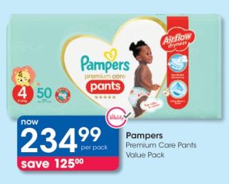 Pampers premium care pants