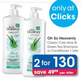 Oh So Heavenly Classic Care Aloe & Green Tea Shampoo or Conditioner