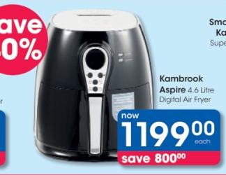 Kambrook Aspire 4.6 Litre Digital Air Fryer