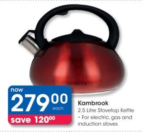 Kambrook 2.5 Litre Stovetop Kettle