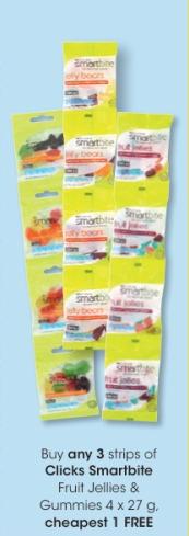 Clicks Smartbite Fruit Jellies & Gummies