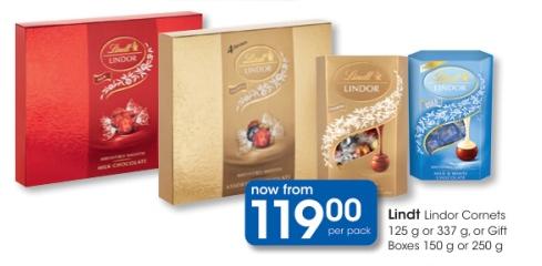 Lindt Lindor Cornets 125 g