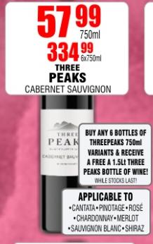 THREE PEAKS CABERNET SAUVIGNON