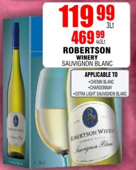 ROBERTSON WINERY SAUVIGNON BLANC