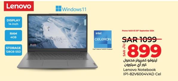 Lenovo Notebook IP1-82V6004VAD-Cel