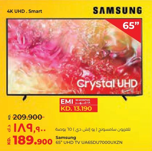 Samsung 65" UHD TV UA65DU7000UXZN