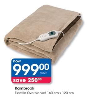 Kambrook Electric Overblanket