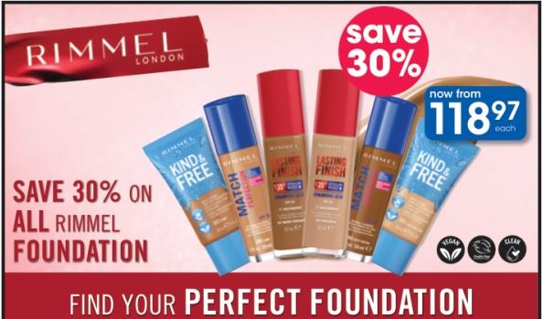 All Rimmel Foundation