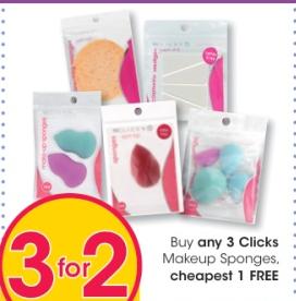 Buy any 3 Clicks Makeup Sponges Cheapest 1 Free 