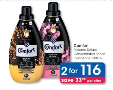 Comfort Perfume Deluxe Concentrated Fabric Conditioner 800ml