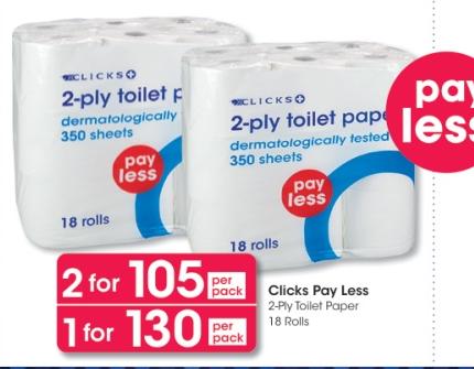 2-ply toilet paper dermatologically tested