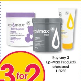 Buy Any 3 epi max Products Cheapest 1 Free