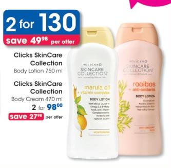 Clicks SkinCare Collection Body Lotion 750ml