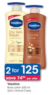 Vaseline Body Lotion 625ml