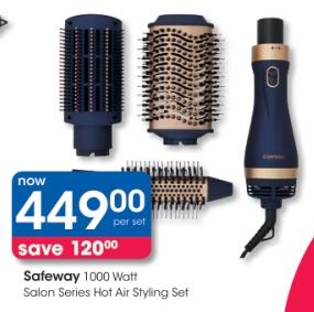 Safeway 1000 Watt Salon Series Hot Air Styling Set