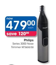 Philips Series 3000 Nose Trimmer NT3650/50