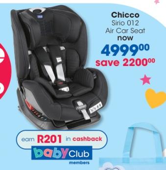 Chicco Sirio 012 Air Car Seat