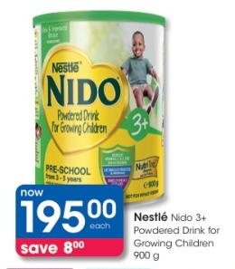 Nestlé Nido 3+ Powdered Drink for Growing Children 900g