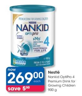 Nestle Nankid OptiPro 4 Premium Drink for Growing Children 900g