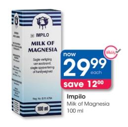 Impilo Milk of Magnesia 100ml