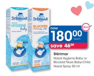 Sterlmar Nasal Hygiene Baby or Blocked Nose Baby-Child Nasal Spray