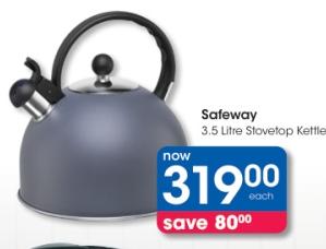 Safeway 3.5 Litre Stovetop Kettle