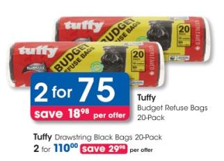 Tuffy Budget Refuse Bags 20 pack 