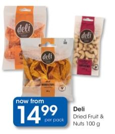 Deli Dried Fruit & Nuts 100g