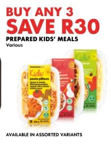 Prepared Kids' Meals Various