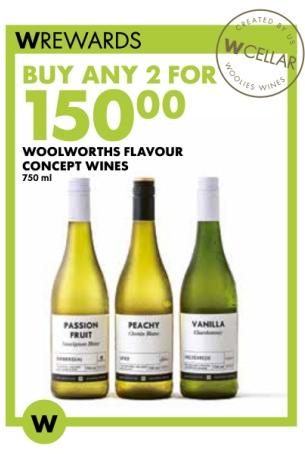 Woolworths Flavour Concept Wines 750 ml