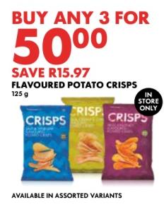 Flavoured Potato Crisps 125 g