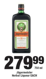 Jägermeister Herbal Liqueur 750 ml