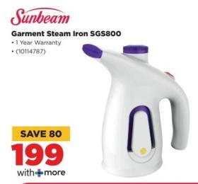 Sunbeam Garment Steam Iron SGS800 with 1 Year Warranty