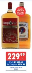 Klipdrift & Cheval Liqueur 2 x 1L