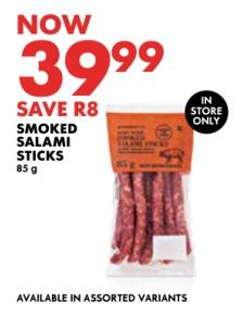 Woolworth Smoked Salami Sticks 85g 