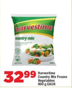 Harvestime Country Mix Frozen Vegetables 900 g