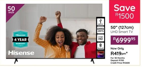 50" (127cm) UHD Smart TV