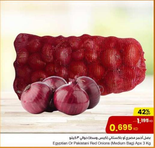 Egyptian or Pakistani Red Onions (Medium Bag) Apprx 3 Kg