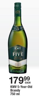 KWV 5-Year-Old Brandy 750 ml